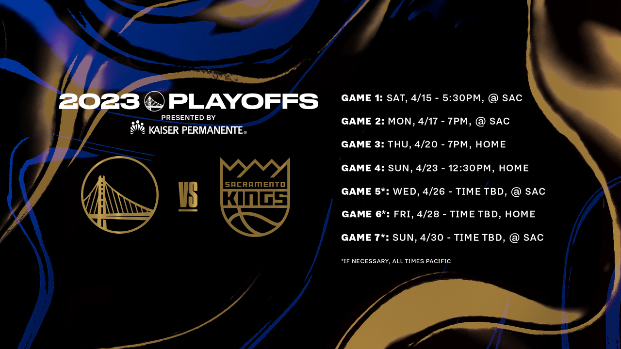 Warriors Announce Schedule for First Round Playoff Series Against Sacramento | NBA.com warriors-announce-schedule-for-first-round-playoff-series-against-sacramento-nba-com