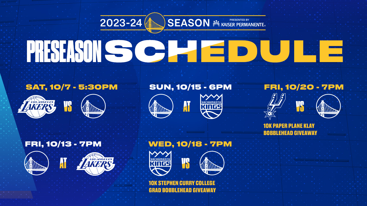 Warriors Announce 2023 Preseason Schedule | NBA.com warriors-announce-2023-preseason-schedule-nba-com
