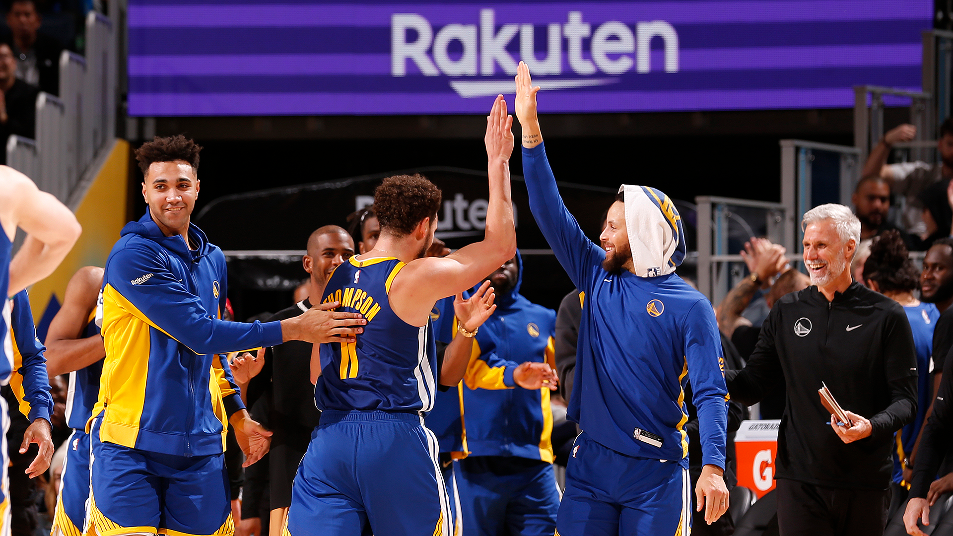 Warriors Cap Celebration of Veteran Trio with Win Over Clippers on Klay Curry Dray Day NBA