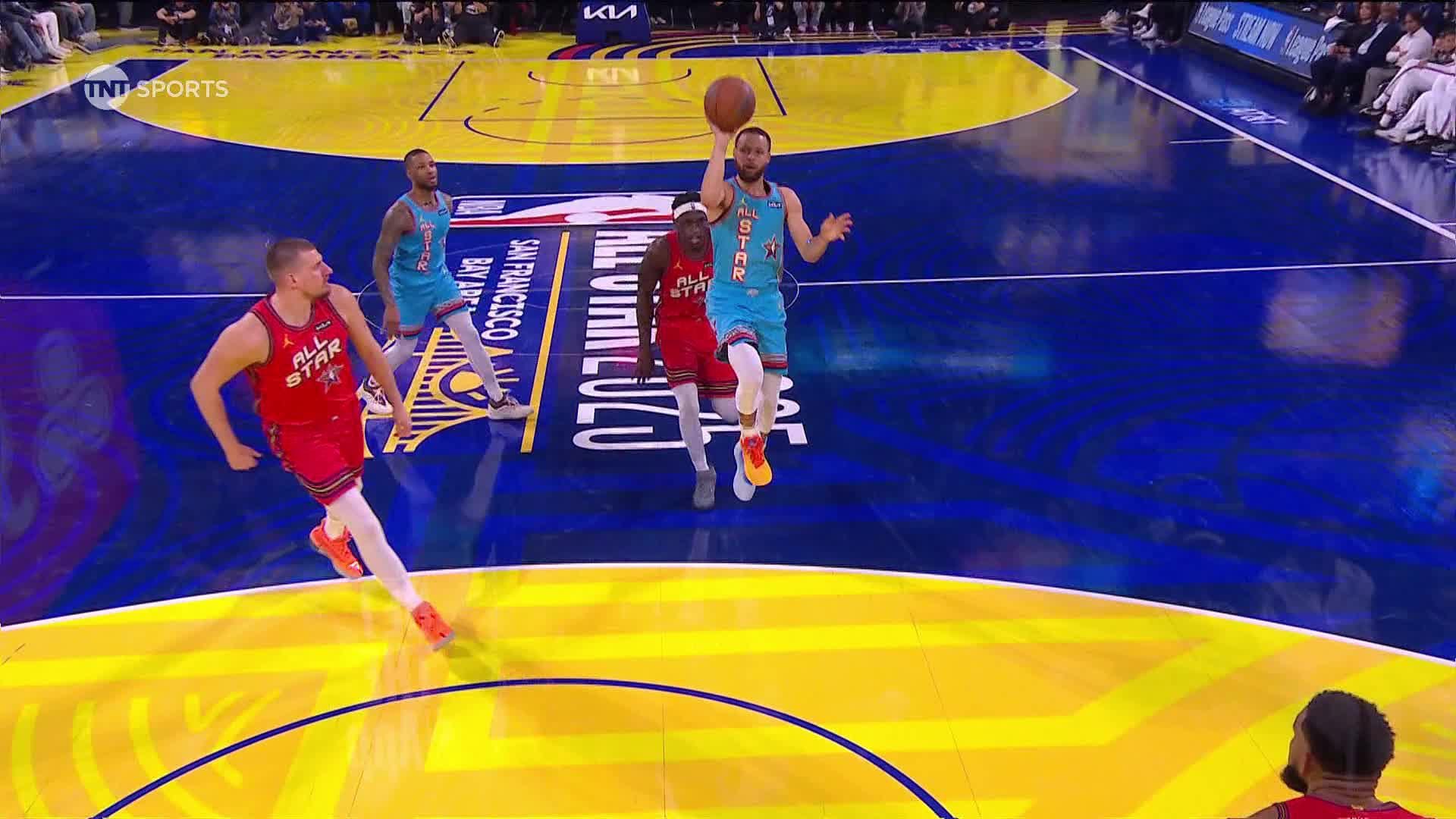 Stephen Curry One-Legged Three | Golden State Warriors