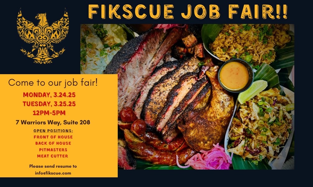 Fikscue Craft Barbecue Job Fair
