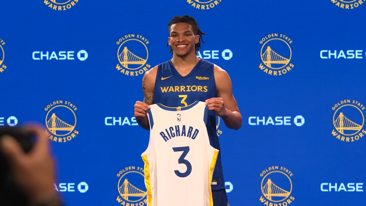 A highlight-reel play by Will Richard! | Golden State Warriors