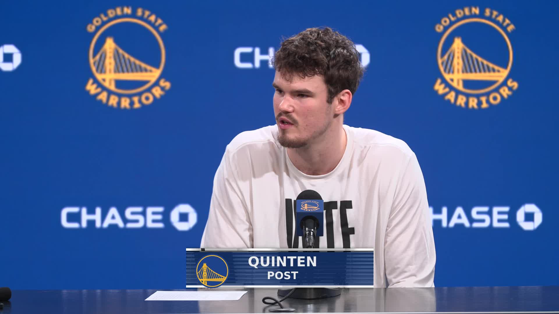 Nba Post Postgame Warriors Talk: Quinten Post - 11/04/2025 | Golden State Warriors