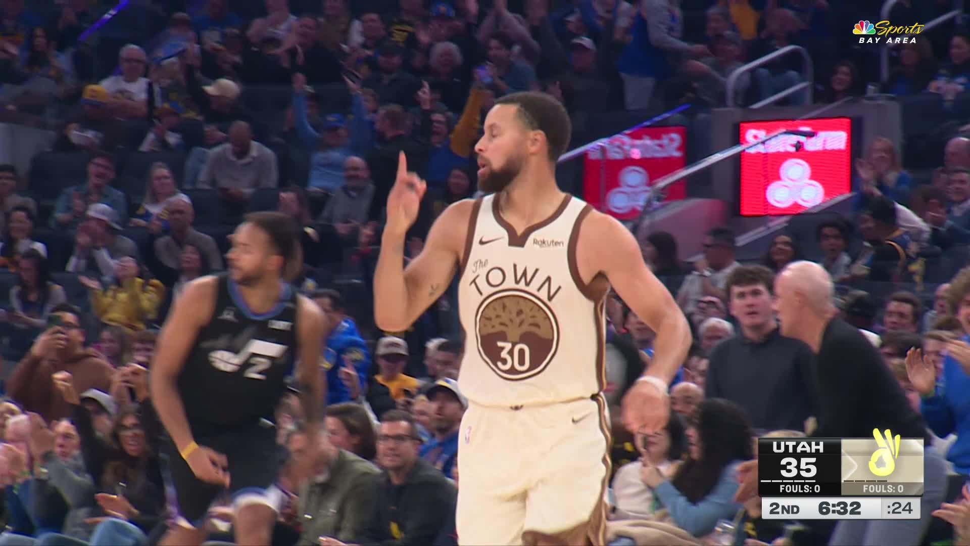 Image for Stephen Curry sinks it from downtown