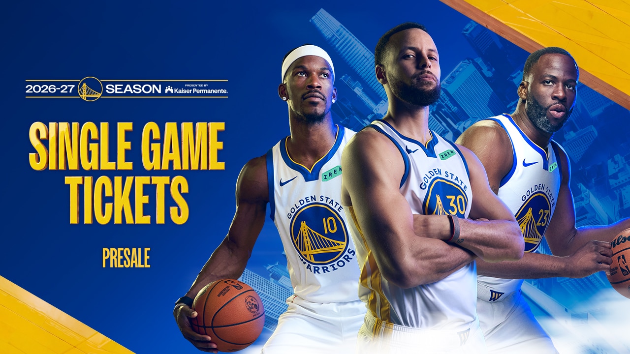 Warriors Single Game Tickets For The 2026-27 NBA Season Available Wednesday During Exclusive Presale Events