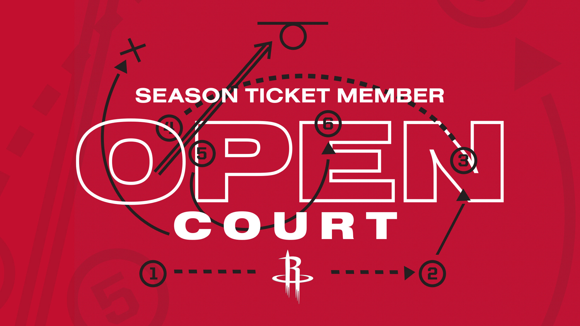 Courts Open Sign Open Court - Easy as 123 | Houston Rockets