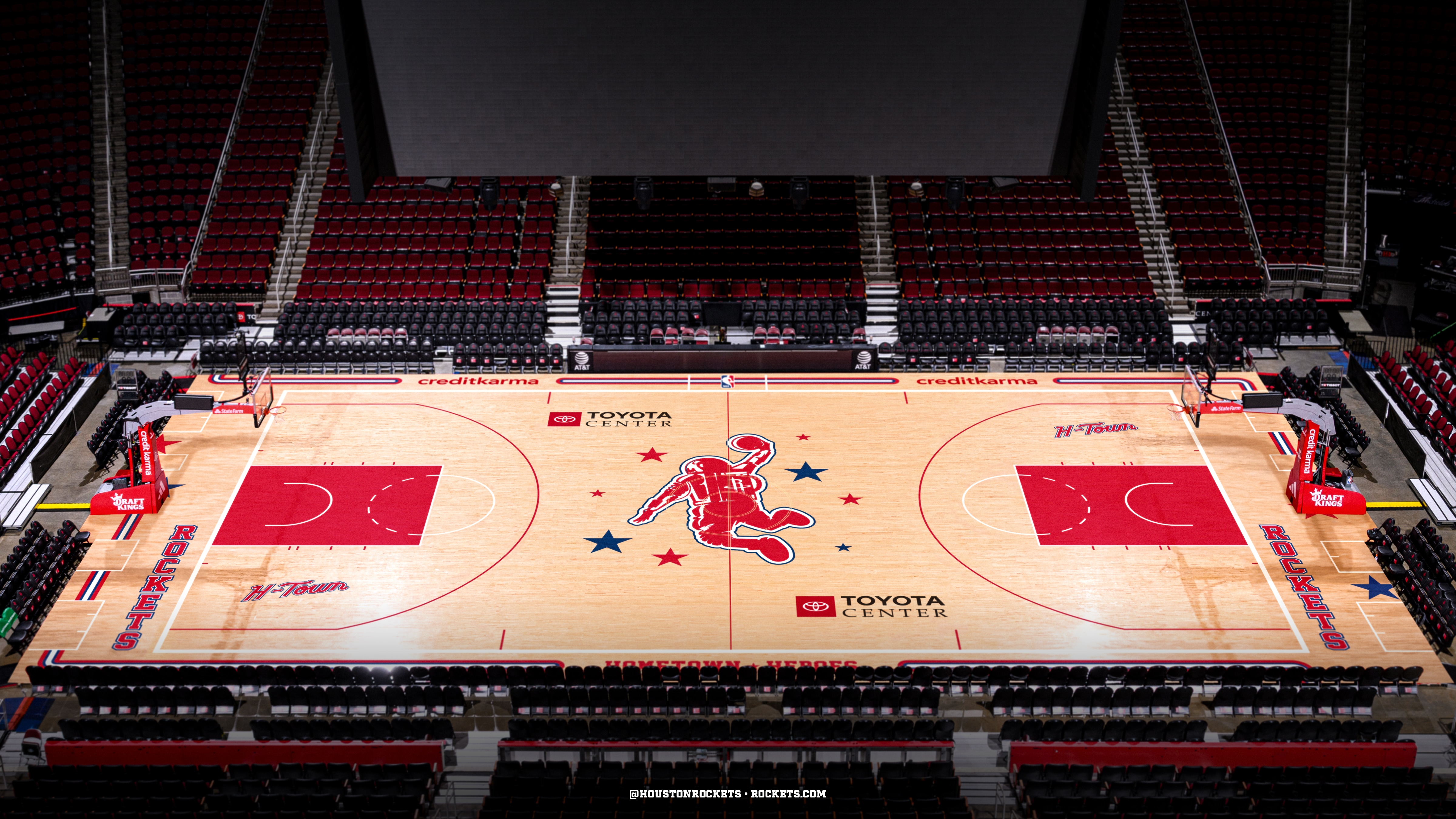 Hometown Heroes Court Timelapse | Houston Rockets