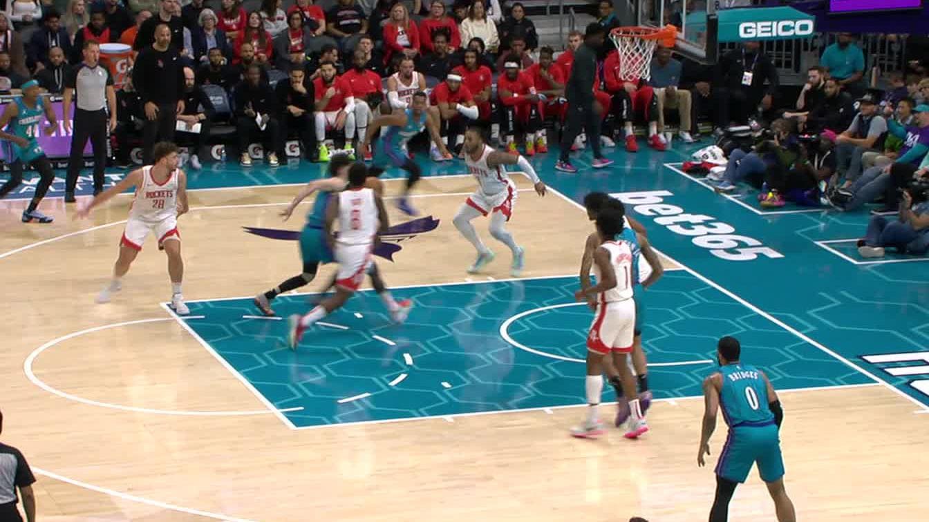 Step Rockets Mn JG hitting the step-back triple! | Houston Rockets
