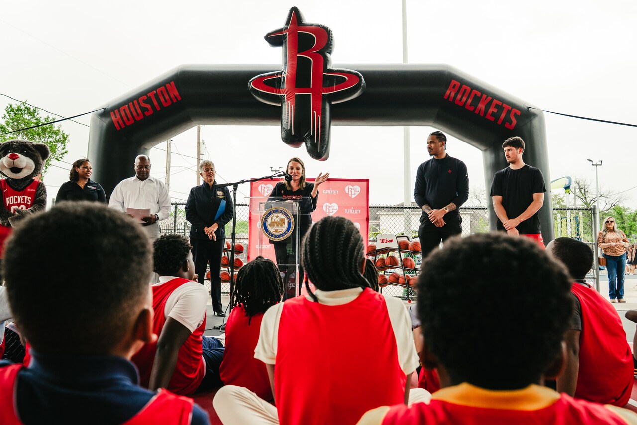Moses Leroy Court Unveiling | Houston Rockets