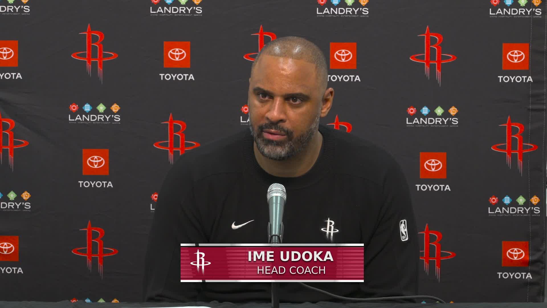 Houston Rockets Button Press Press Conference by Ime Udoka vs Suns | Houston Rockets