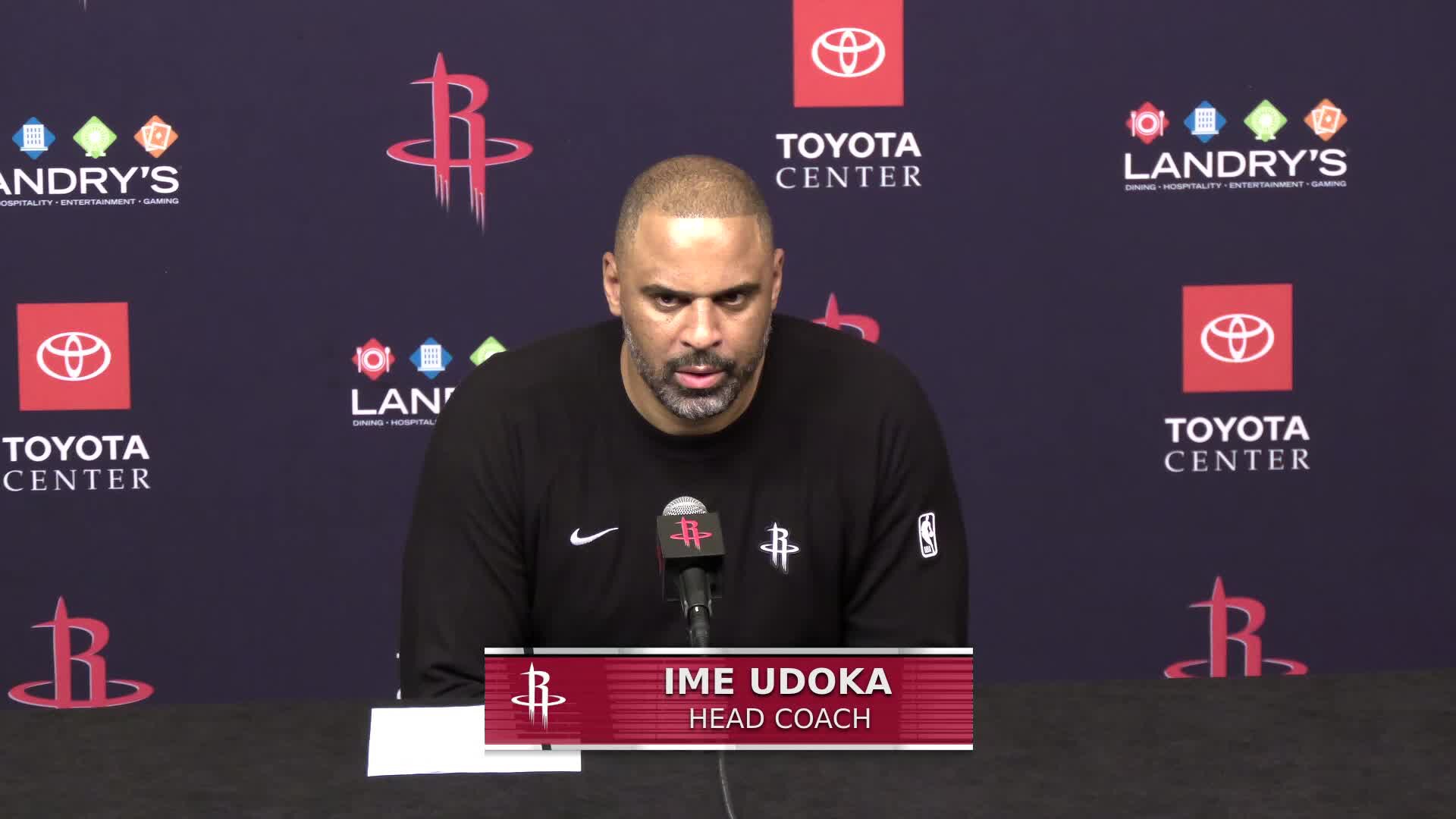 Ime Udoka with a Press Conference vs Magic | Houston Rockets