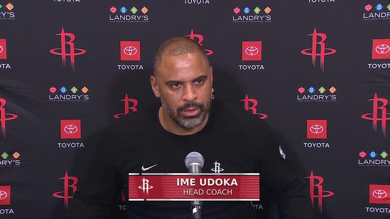 Ime Udoka with a Press Conference vs Kings | Houston Rockets