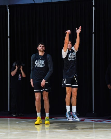 Rising Stars Practice - Reed Sheppard / Tristen Newton | Houston Rockets