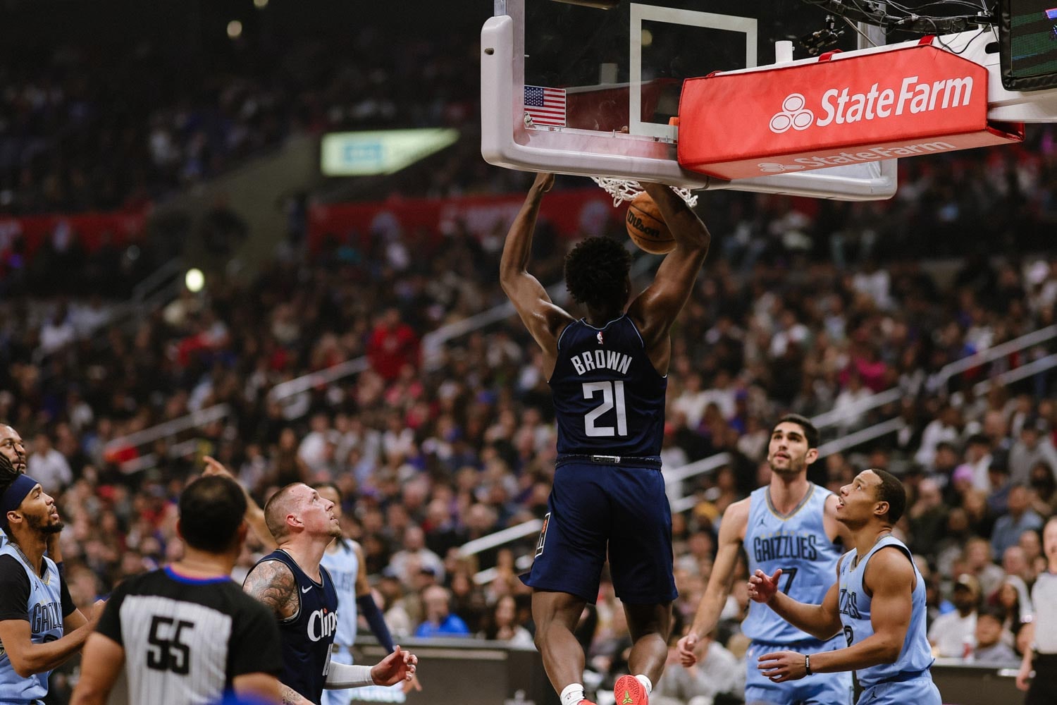 Slideshow-image: December 29, 2023 - Clippers vs Grizzlies at Crypto.com Arena, Los Angeles, CA....