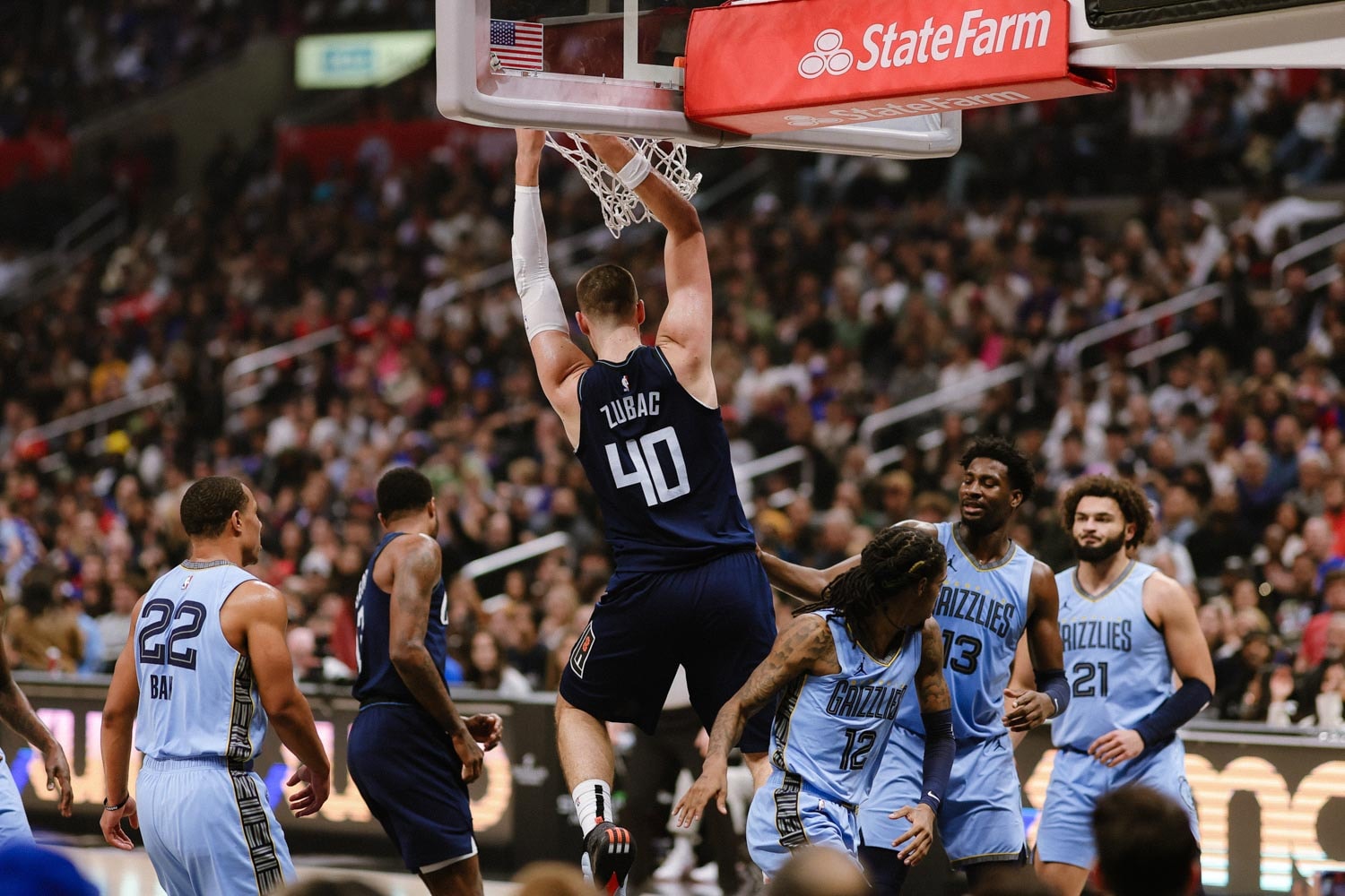 Slideshow-image: December 29, 2023 - Clippers vs Grizzlies at Crypto.com Arena, Los Angeles, CA....