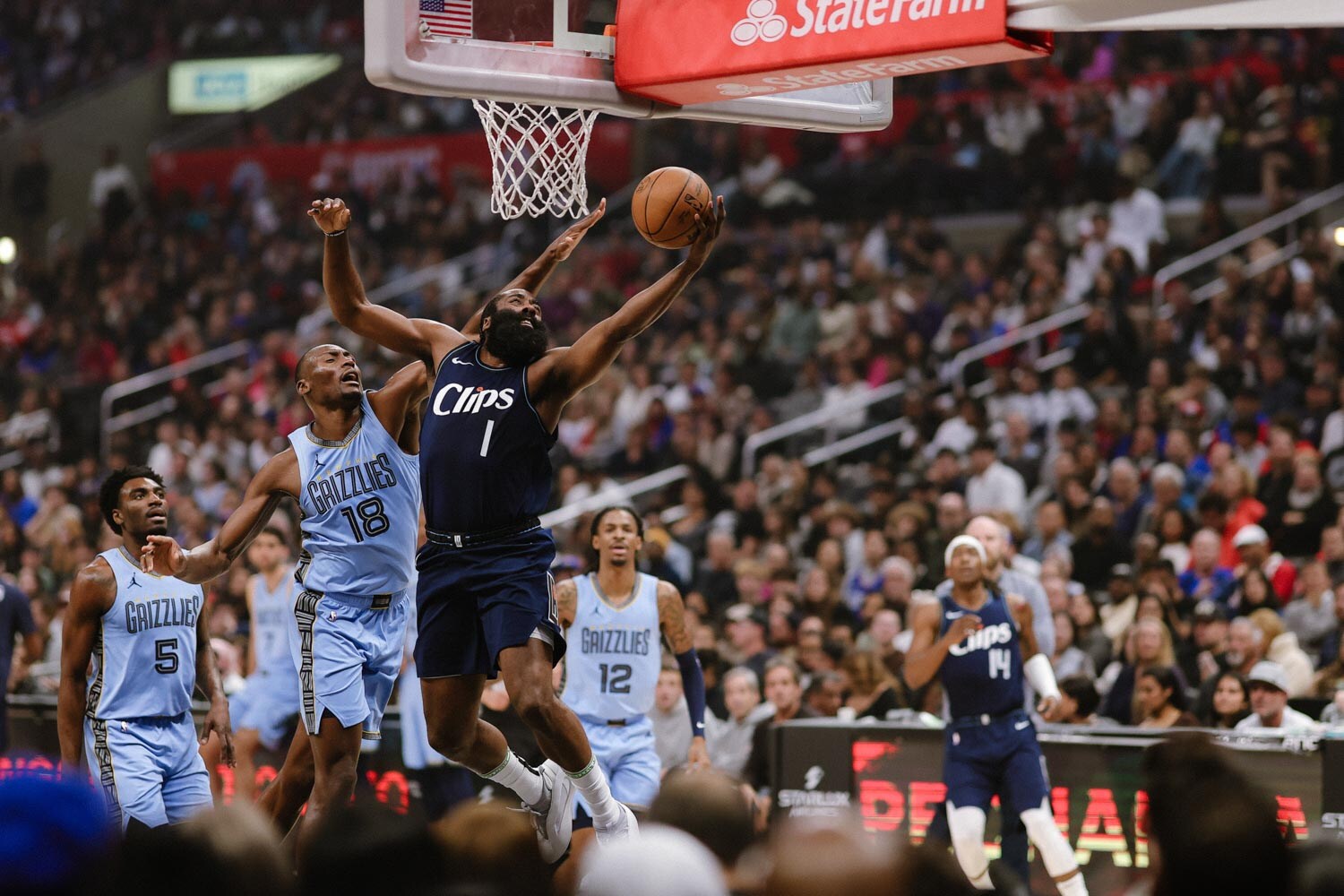 Slideshow-image: December 29, 2023 - Clippers vs Grizzlies at Crypto.com Arena, Los Angeles, CA....