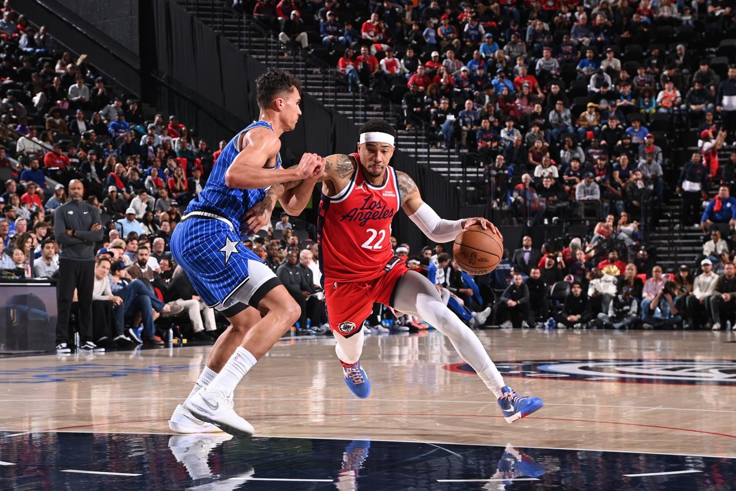 Jordan Miller in-game action, official Clippers / NBAE