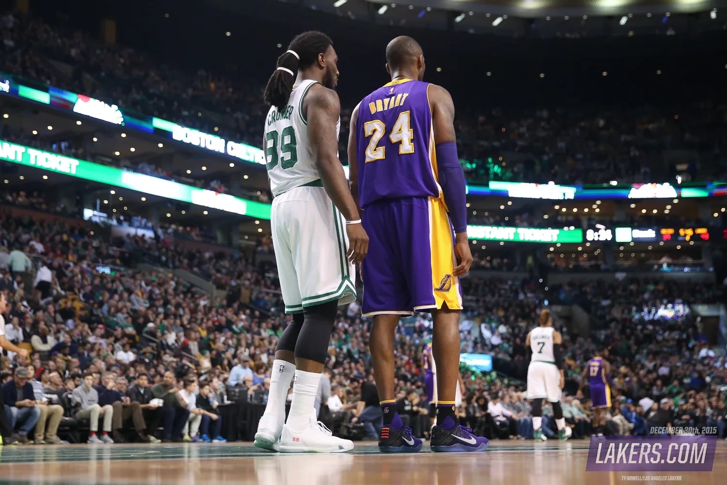 History Day in Photos Kobe Final Game Boston