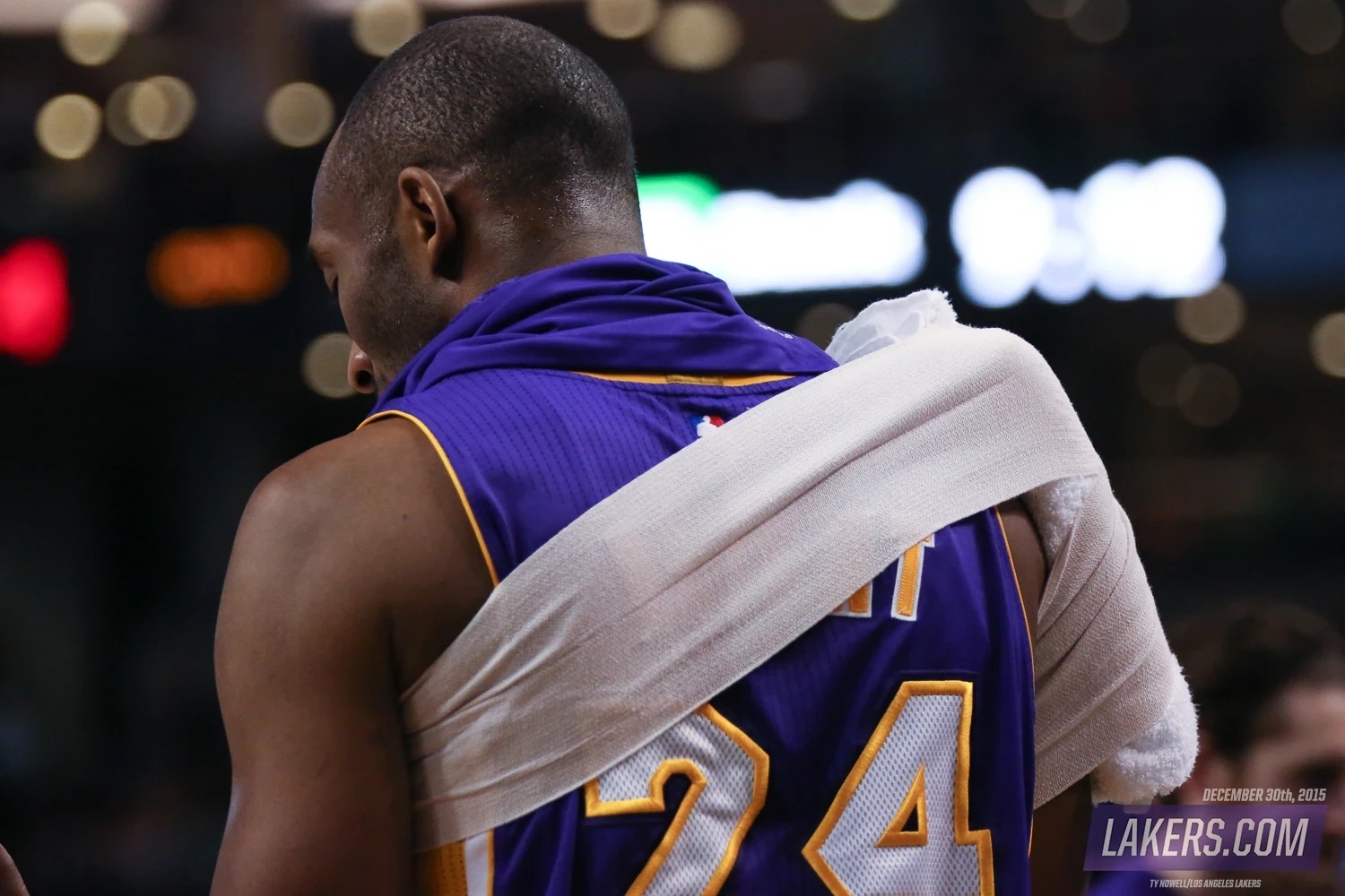 History Day in Photos Kobe Final Game Boston