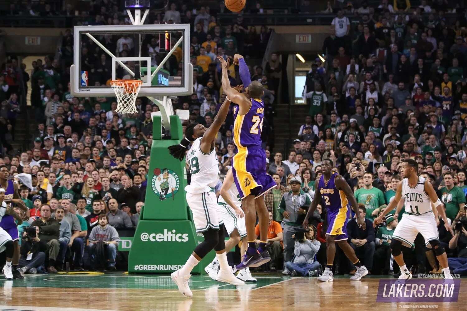 History Day in Photos Kobe Final Game Boston