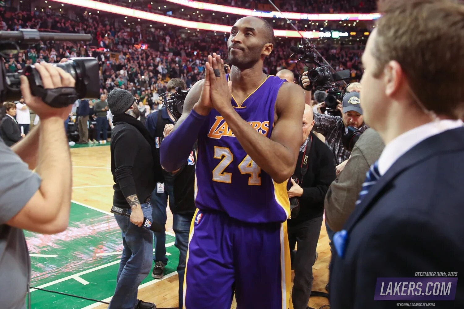 History Day in Photos Kobe Final Game Boston
