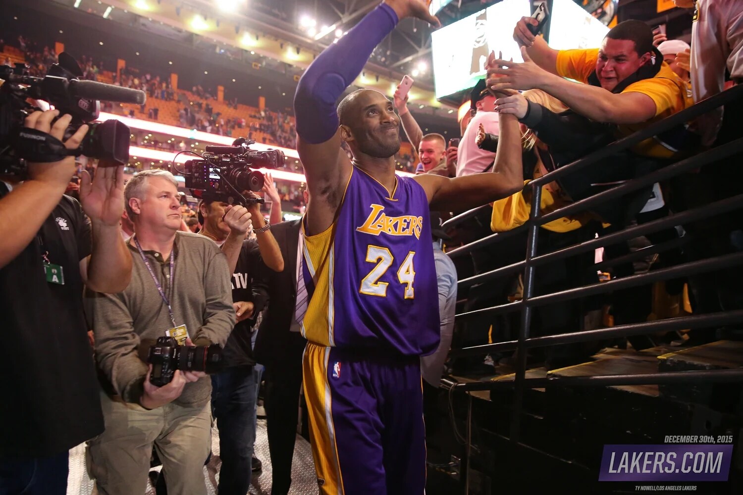 History Day in Photos Kobe Final Game Boston