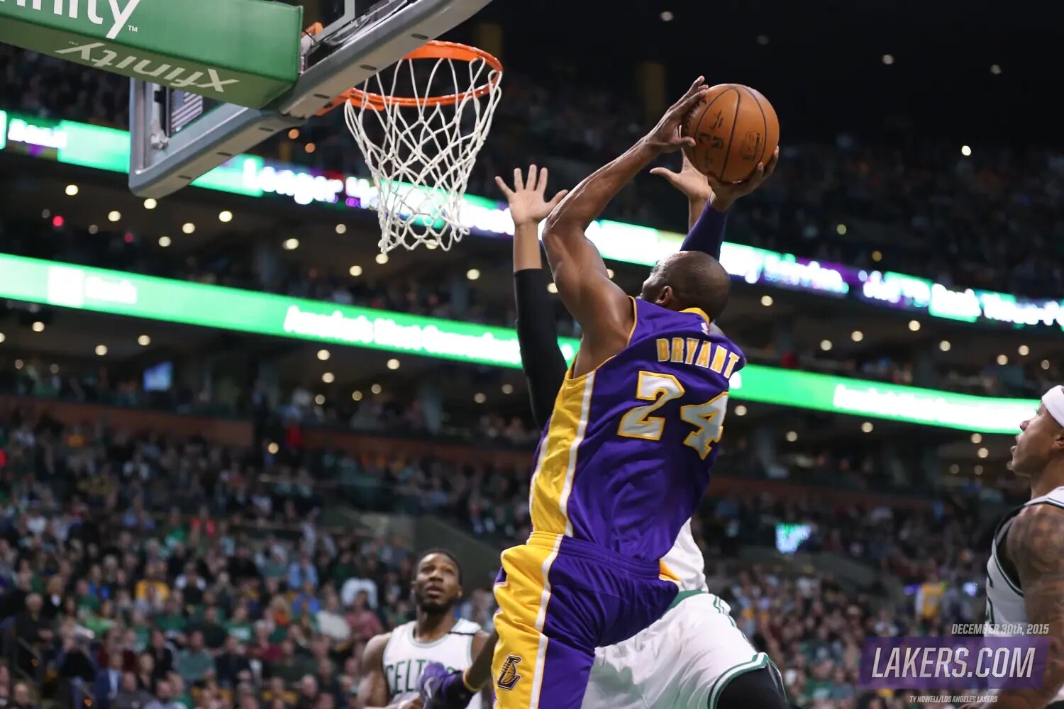 History Day in Photos Kobe Final Game Boston