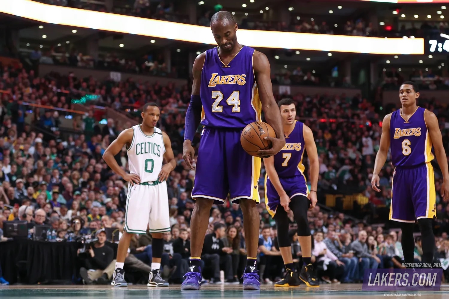 History Day in Photos Kobe Final Game Boston