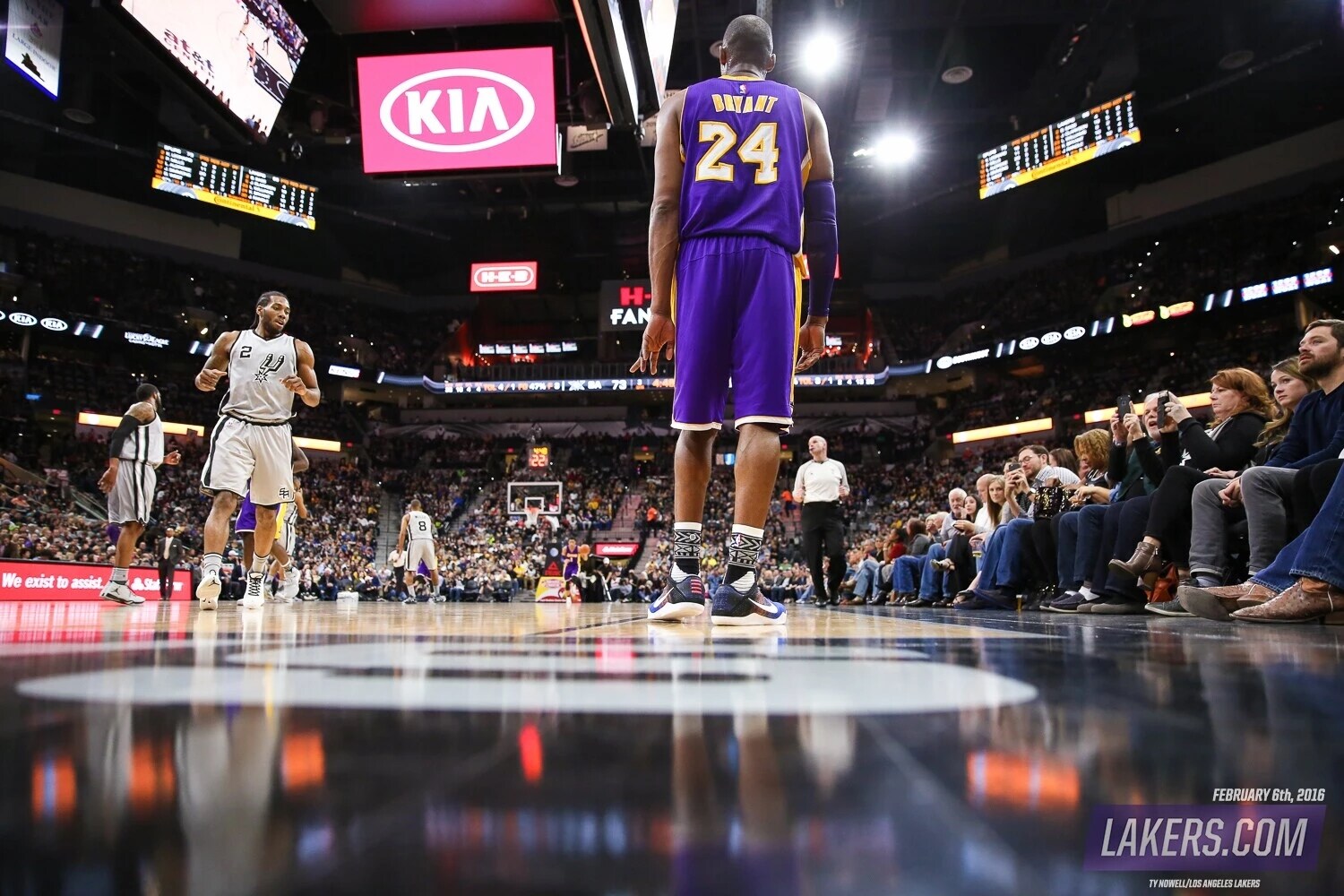 History Day in Photos Kobe Final Game San Antonio