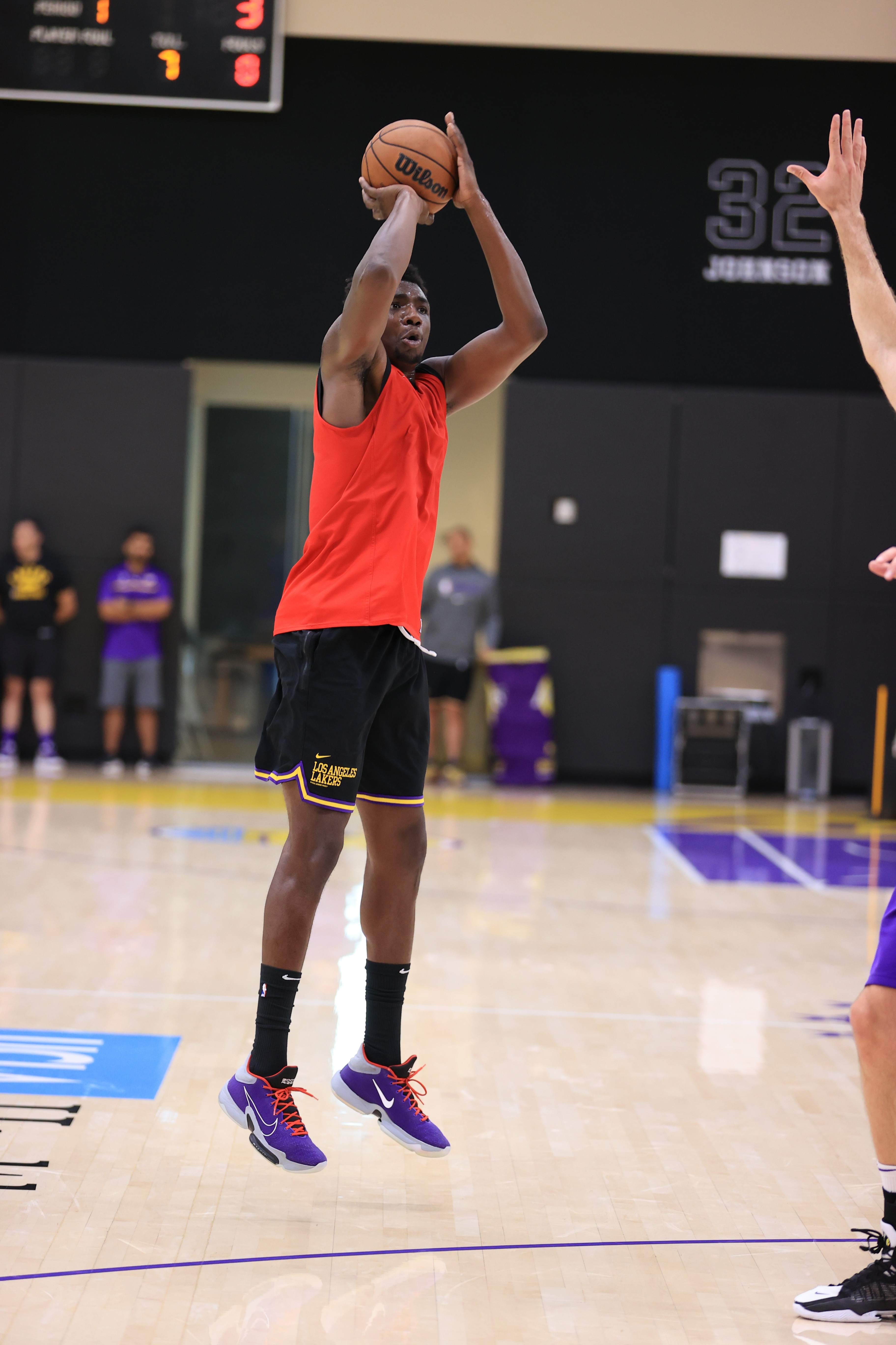 2022-23 Los Angeles Lakers Thomas Bryant Training Camp Purple Men