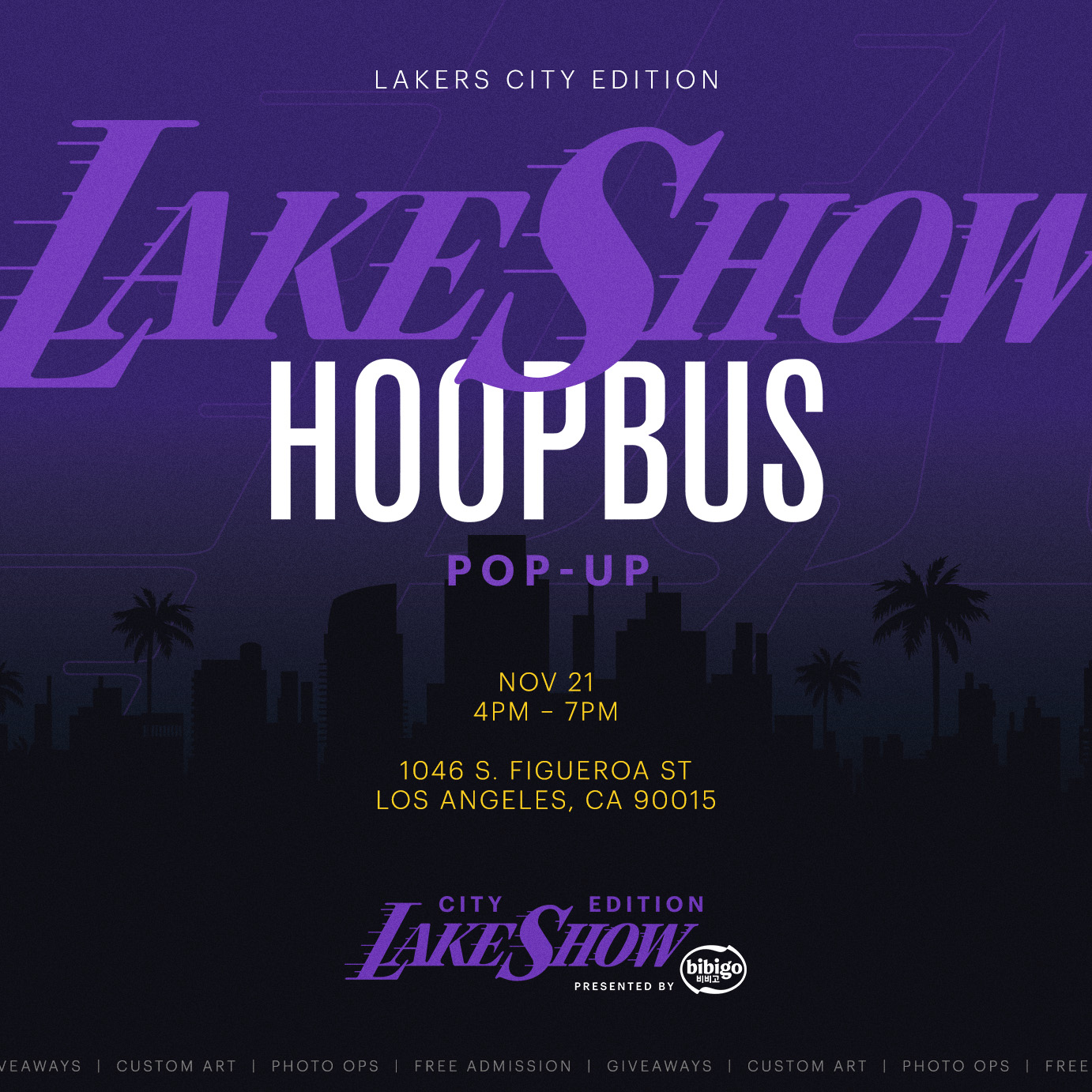 Nba Bus HoopBus Activation | Los Angeles Lakers