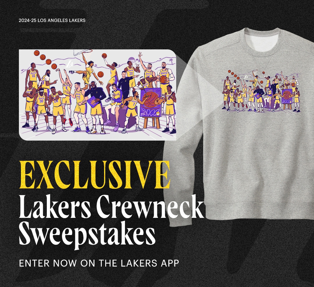 2025 Jack Perkins Crewneck Sweeps R1 | Los Angeles Lakers