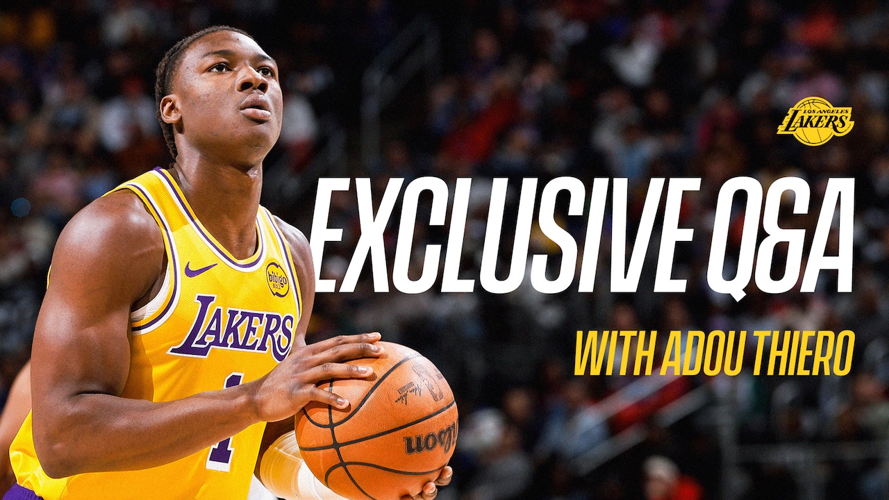 EXCLUSIVE Interview: Getting to Know Adou Thiero | Los Angeles Lakers