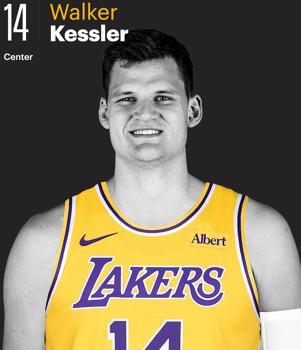Walker Kessler in a Los Angeles Lakers uniform, 2026