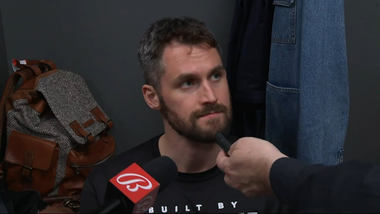 Love on getting his rhythm back and starting on his first game | Miami Heat