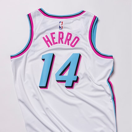 Detailed Look At The Original Vice Jersey & Court | Miami Heat