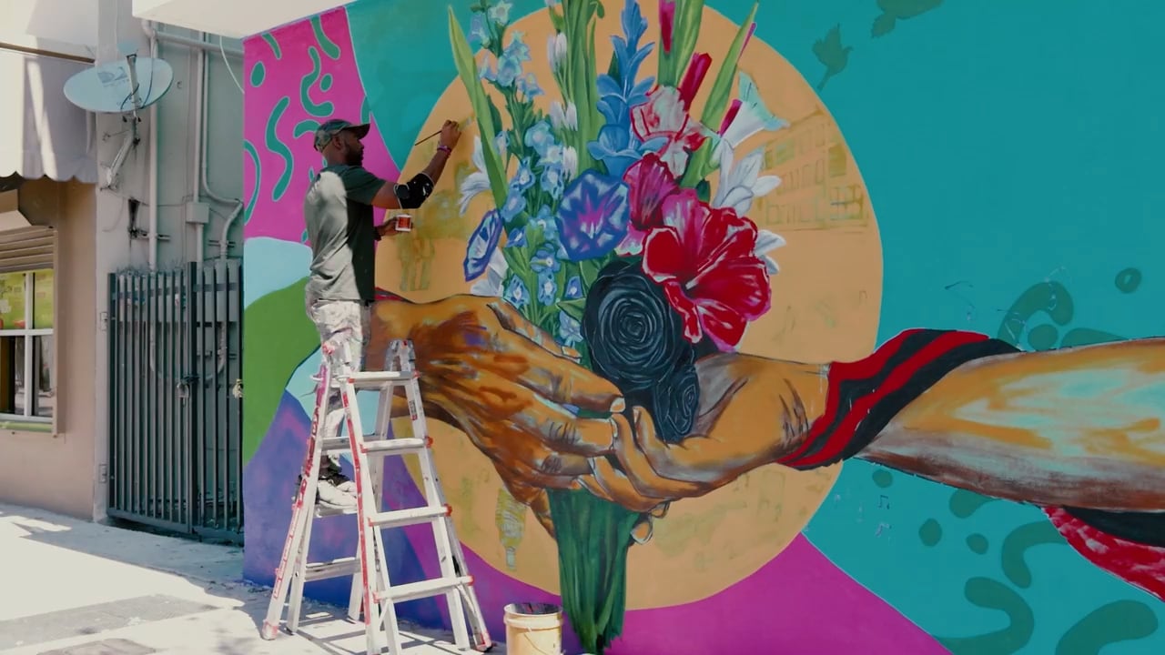 video - Give Them Their Flowers Mural - Nate Dee