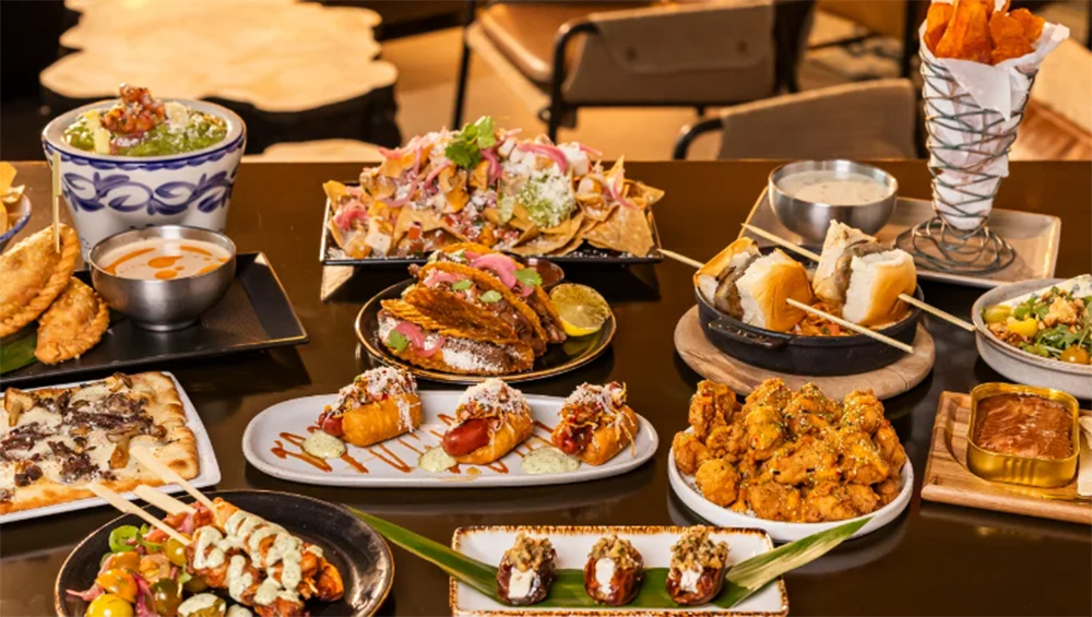 Bacardì Ocho Lounge food sampler