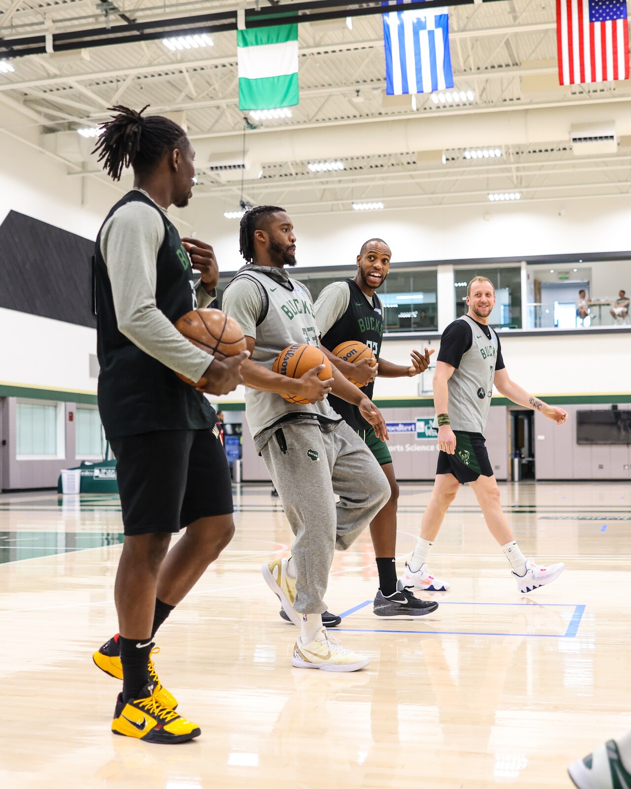 In Photos: Bucks Practice Ahead Of First Playoff Game Against Miami ...