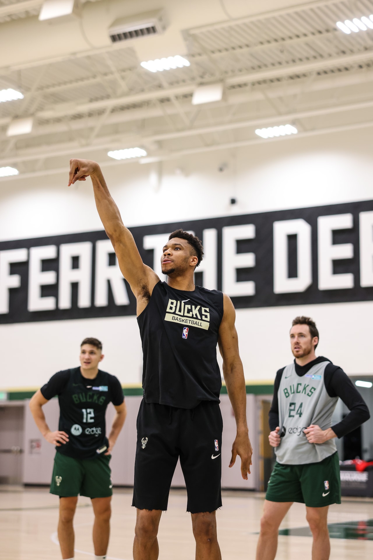 In Photos: Bucks Practice Ahead Of First Playoff Game Against Miami ...