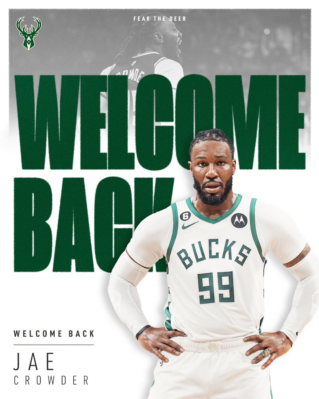 Milwaukee Bucks Re Sign Jae Crowder Milwaukee Bucks