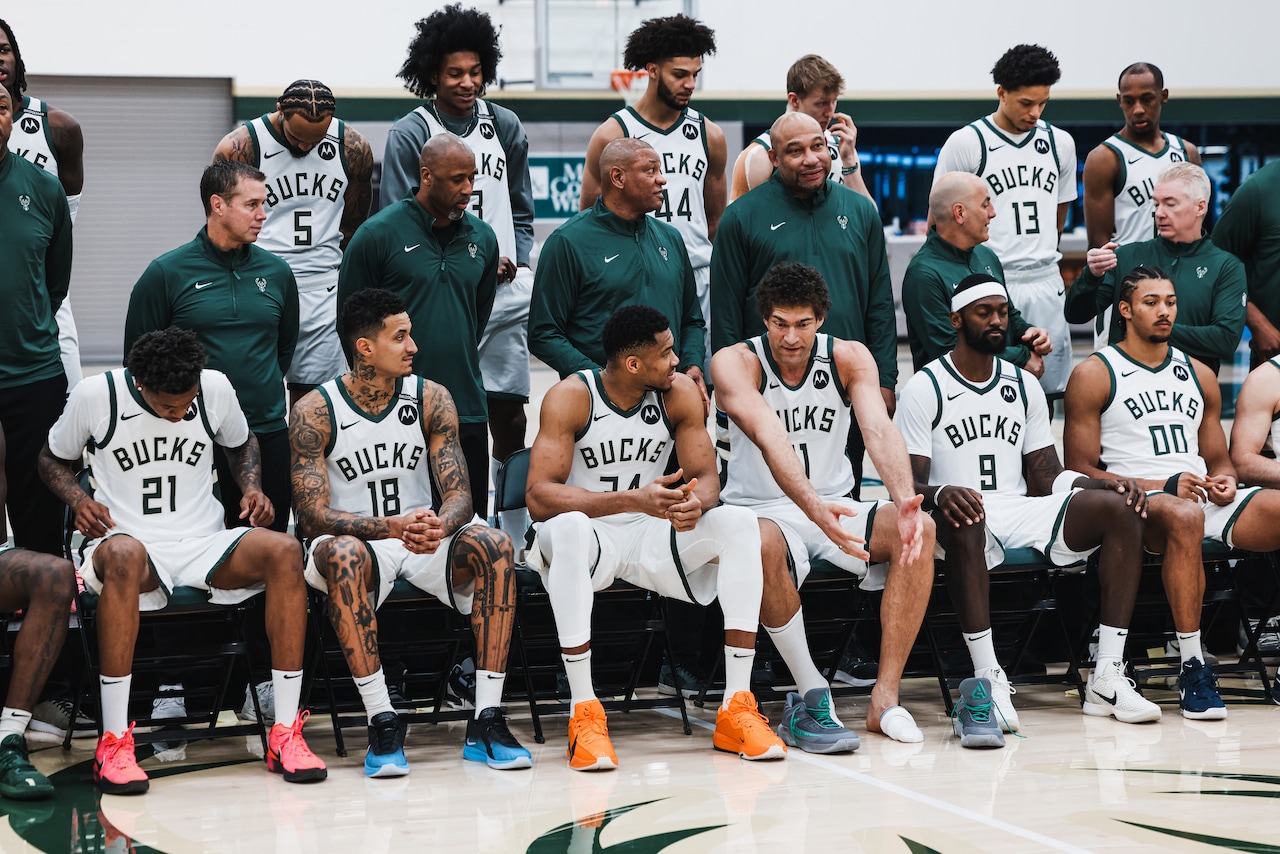 In Photos: Bucks shootaround and team photo day in Milwaukee | 4.1.25 ...