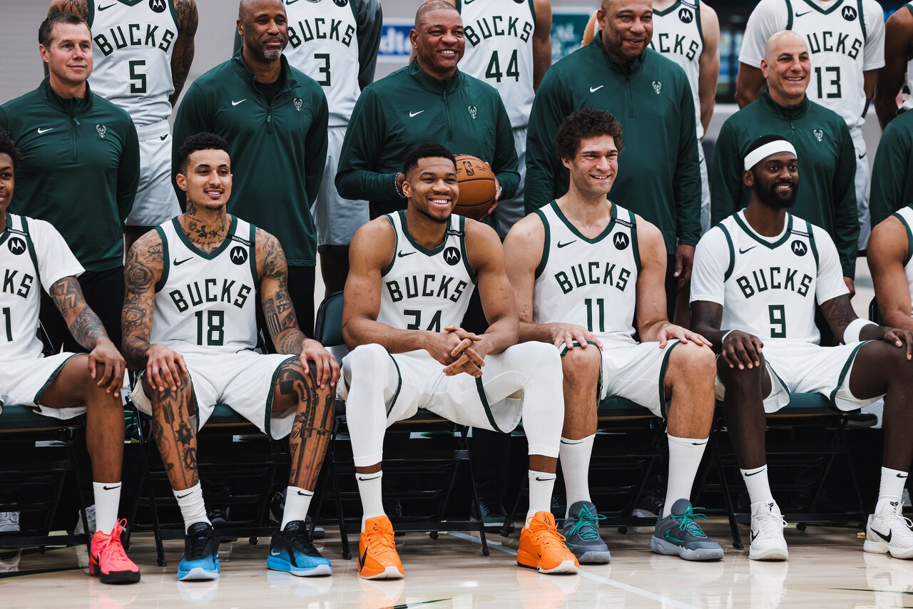 In Photos: Bucks shootaround and team photo day in Milwaukee | 4.1.25 ...