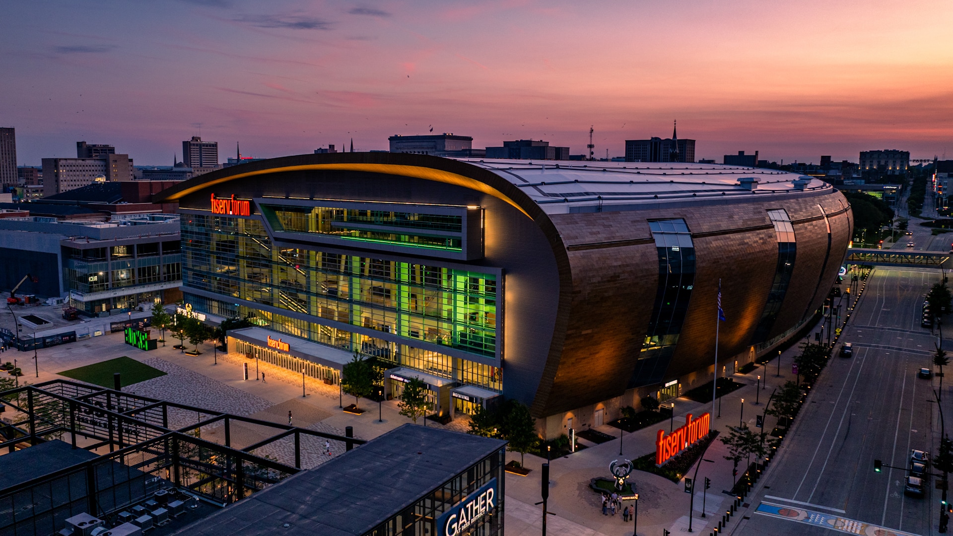 Fiserv Forum Unveils New Exterior Signage With Refreshed Branding ...