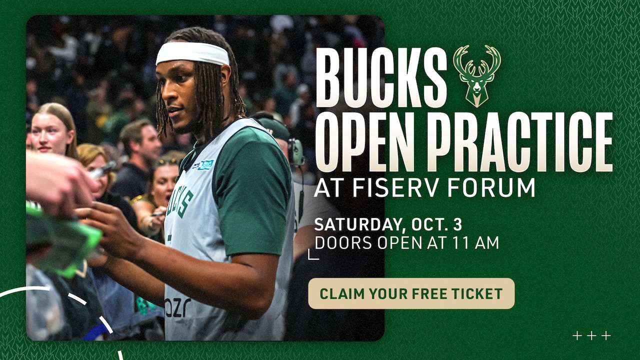 Milwaukee Bucks To Host Open Practice At Fiserv Forum On Saturday, Oct ...