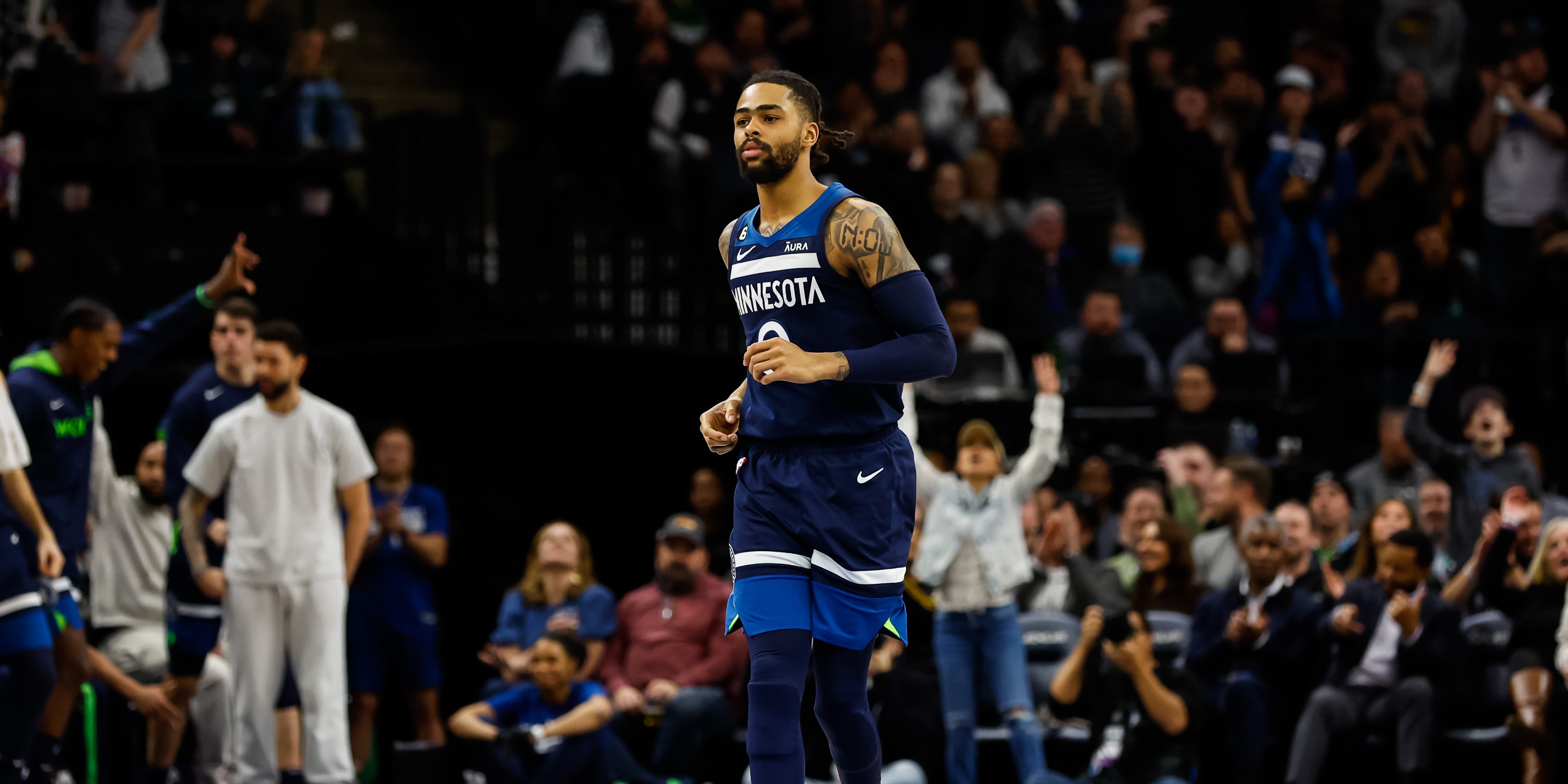 Russell scores 16 points in 4th, Wolves beat Raptors 128126