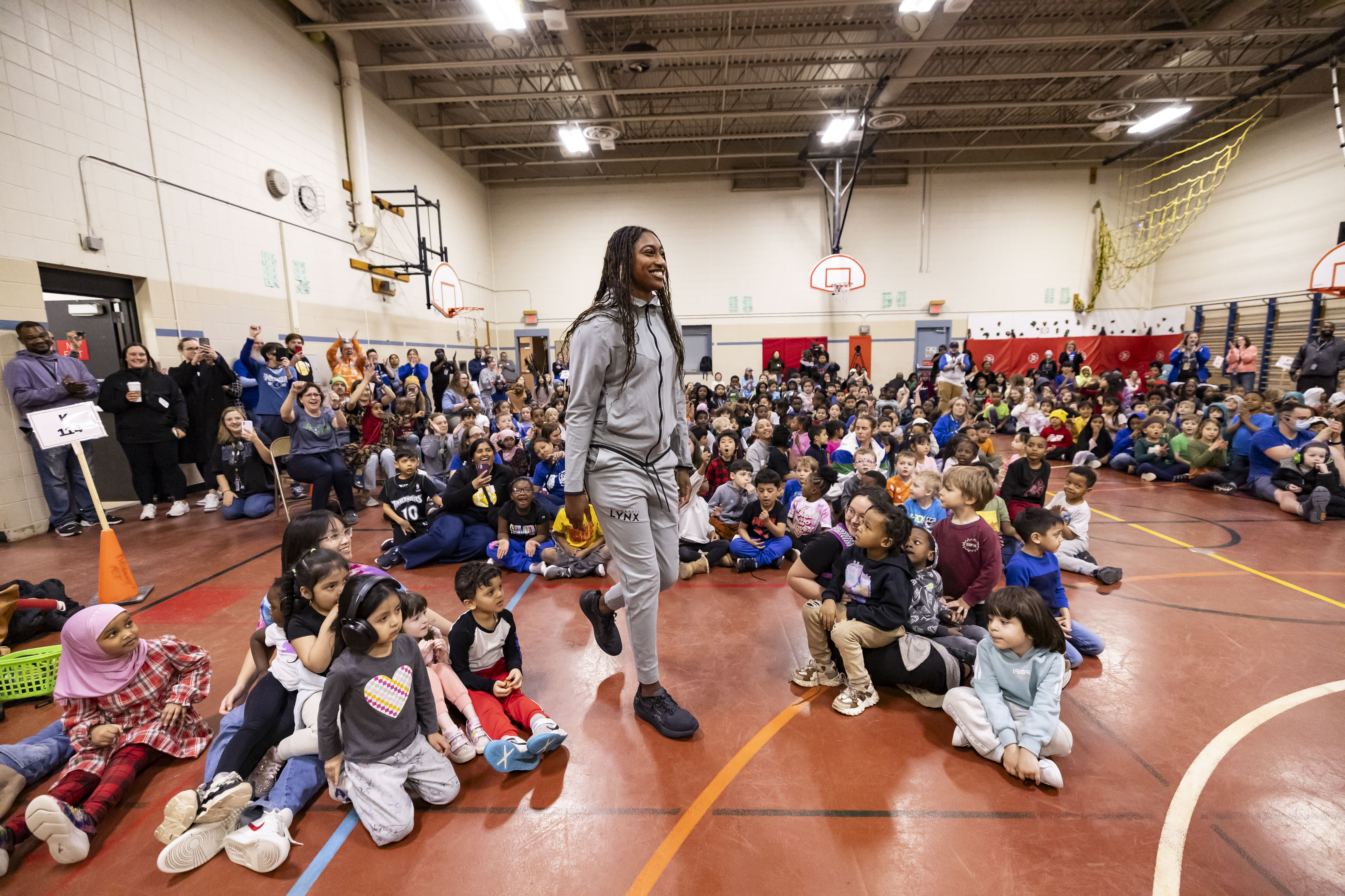 KarlAnthony Towns, Rudy Gobert and Diamond Miller Visit Pillsbury