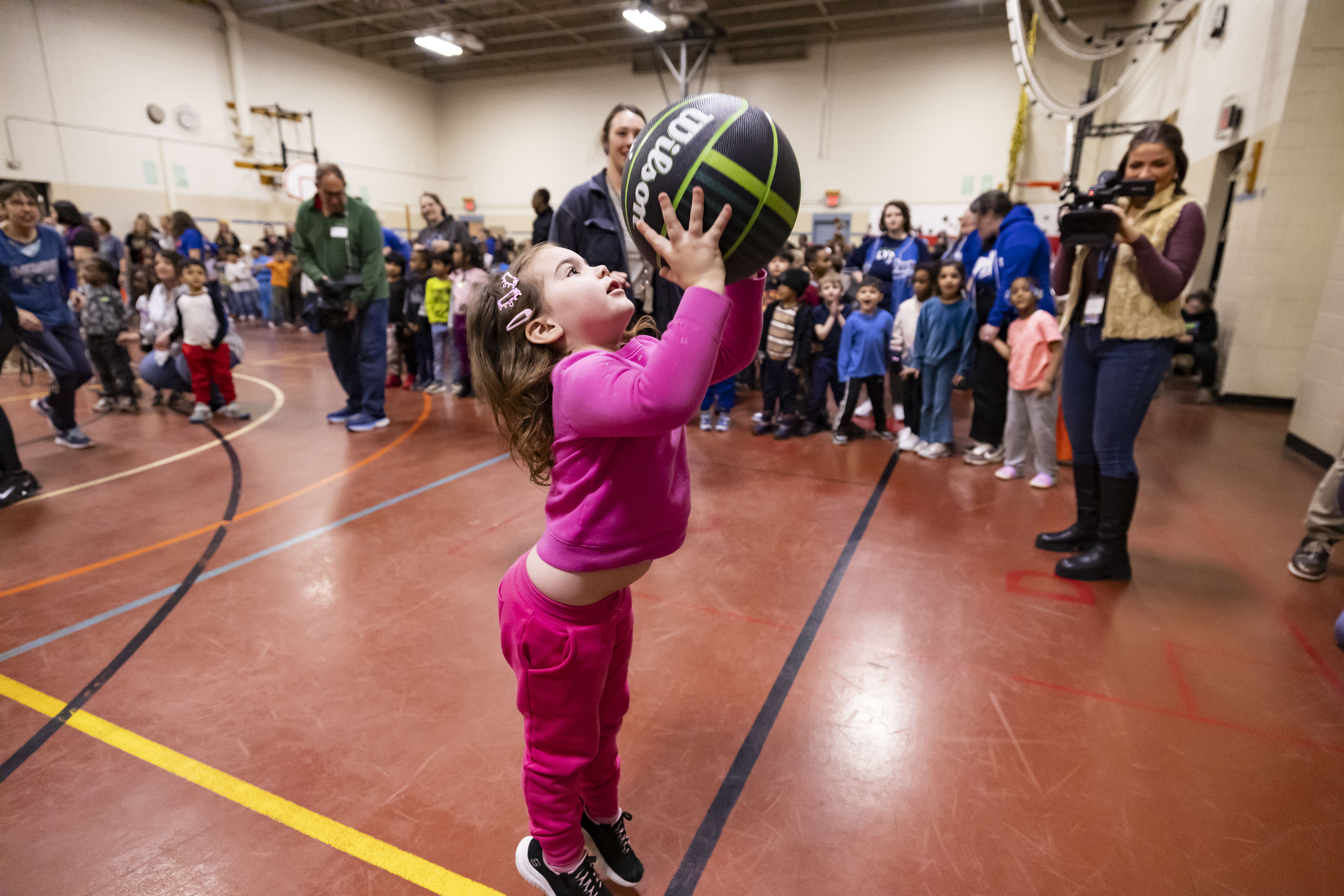 KarlAnthony Towns, Rudy Gobert and Diamond Miller Visit Pillsbury