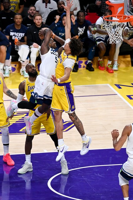 Wolves Pics: Wolves Lose To Lakers In Game 2, 94-85 | 04.22.25 ...