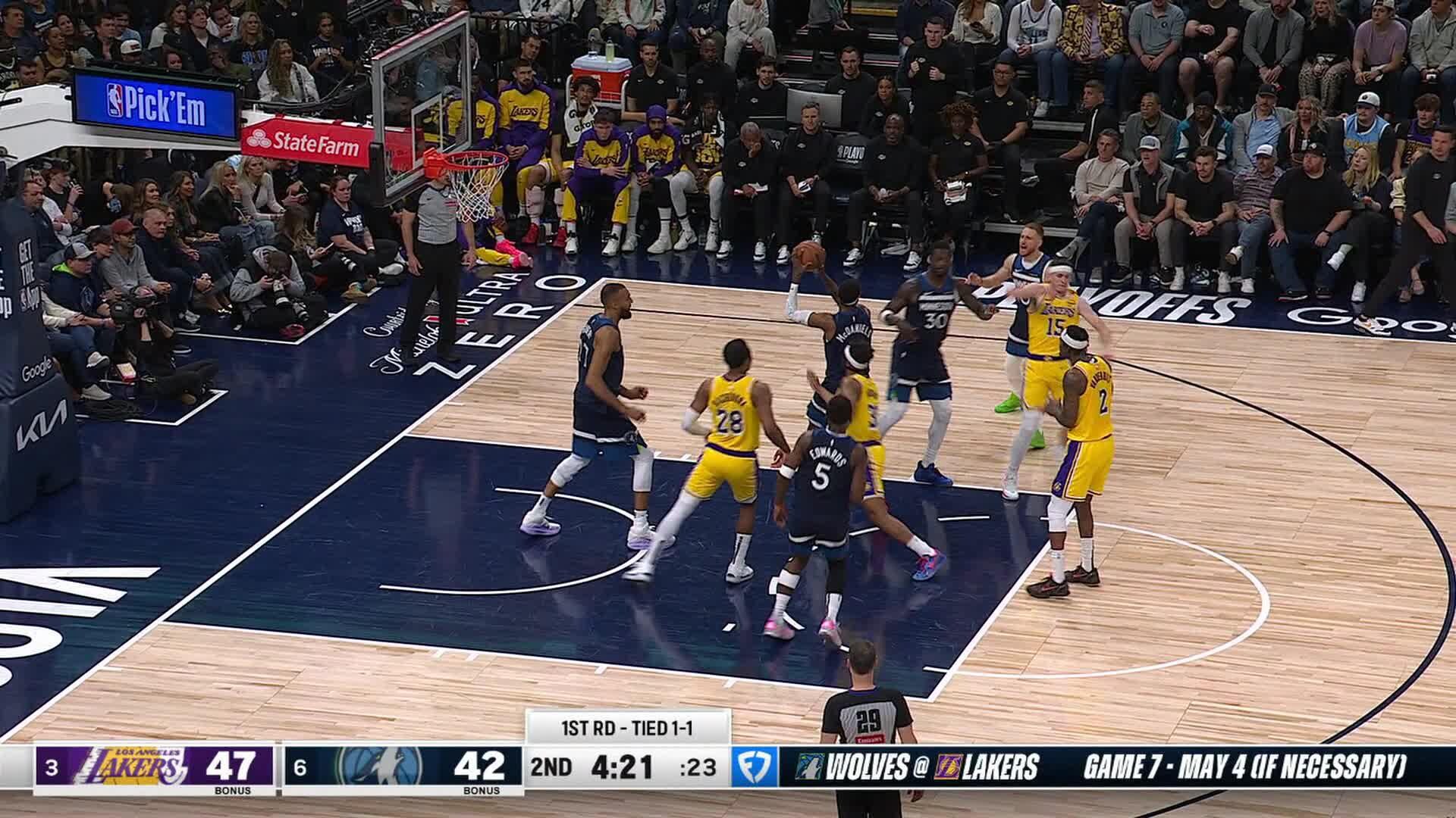 Los Angeles Lakers vs Minnesota Timberwolves Apr 25, 2025 Game Summary